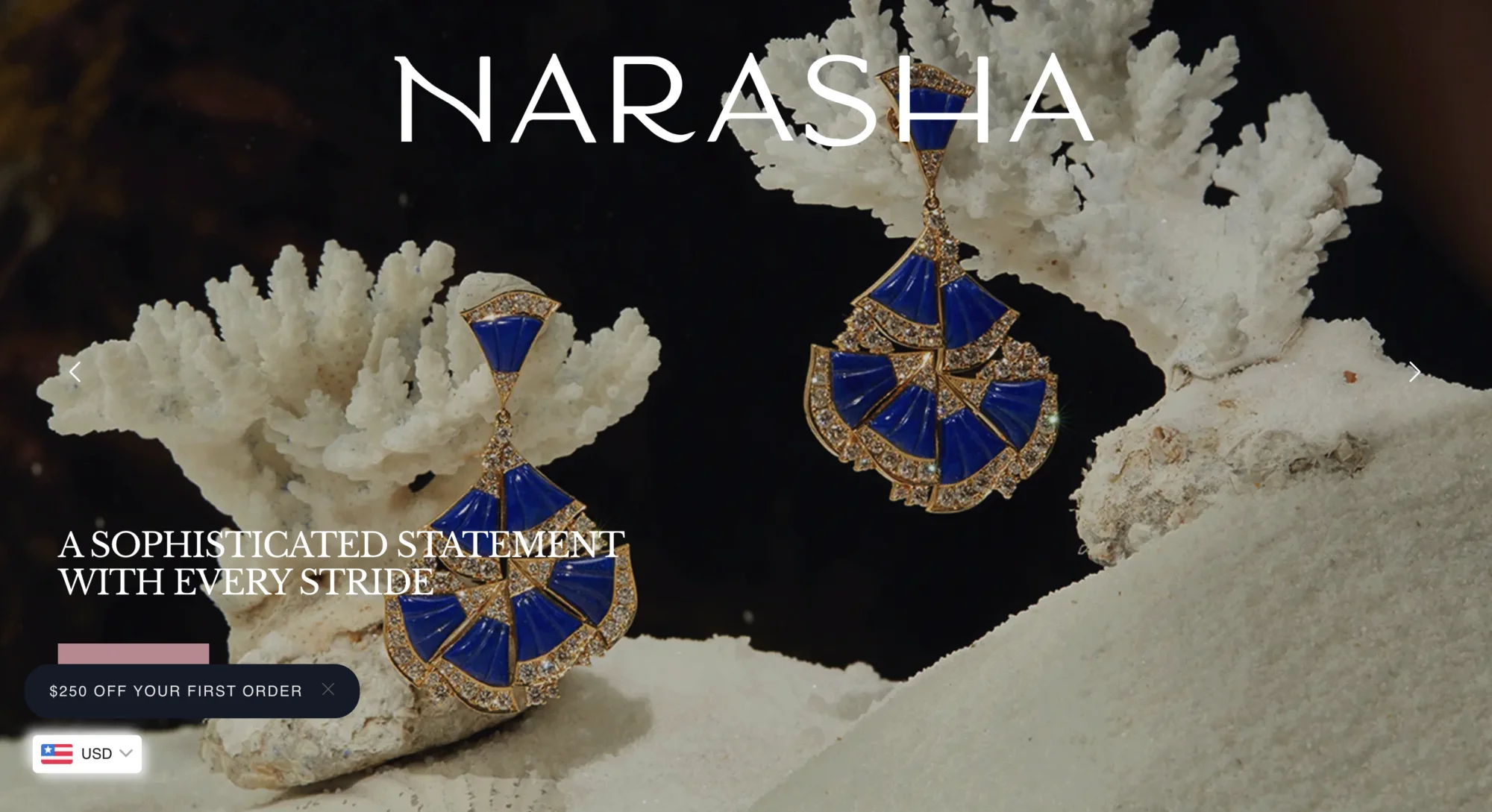 Narasha — Shopify E-commerce Website Development hero image